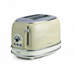 Ariete 155/03 Toaster Vintage - Tostapane, 810 W, 6 Livelli di Tostatura, Beige