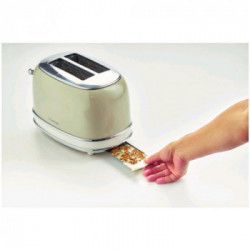 Ariete 155/03 Toaster Vintage - Tostapane, 810 W, 6 Livelli di Tostatura, Beige