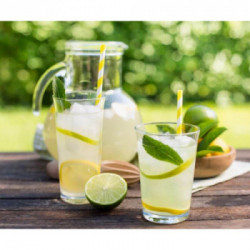 Ariete 0413 Vintage Spremiagrumi Elettrico con Leva, Beccuccio Salvagoccia, 2 Coni Intercambiabili, Celeste