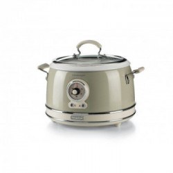 Ariete Vintage Cuociriso a Cottura Lenta, 700W, 5 Modalità Cottura, Ciotola Ceramica 