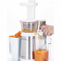 Ariete 177 Centrika Slow Juicer Metal - Estrattore, 400 W, 80 rpm, 1 Velocità + Reverse