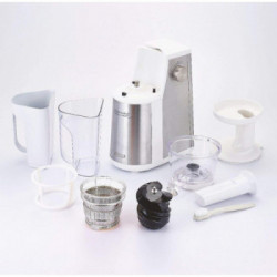 Ariete 177 Centrika Slow Juicer Metal - Estrattore, 400 W, 80 rpm, 1 Velocità + Reverse