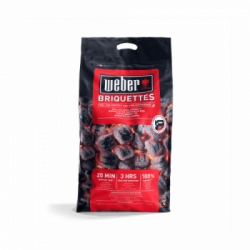Weber Master Touch GBS E-5750 BLK EU - Barbecue a Carbone, 57 cm, Modello 14701053 + 2 Sacchetti di Bricchetti da 8 Kg