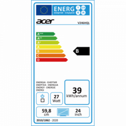 Acer V6 V246HQLbmid 59,9 cm (23.6") 1920 x 1080 Pixel Full HD LED Nero