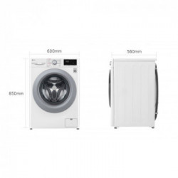 Lg F4WV309S4E - Lavatrice Carica Frontale, 9 Kg, 1400 Giri, Inverter, Direct Drive,Classe B (A+++ -40%)