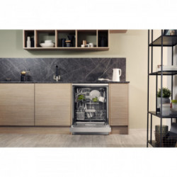 Hotpoint Ariston HFC 2B+26 X - Lavastoviglie da Libera Installazione, Inox, 14 Coperti, Classe E