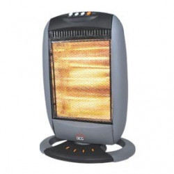 DCG Eltronic SA9223 stufetta elettrica Stufetta alogena Nero, Grigio 1200 W