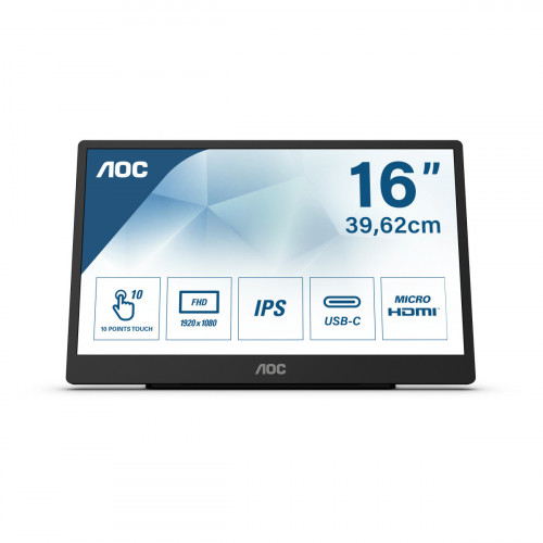 AOC 16T2 monitor touch screen 39,6 cm (15.6")...