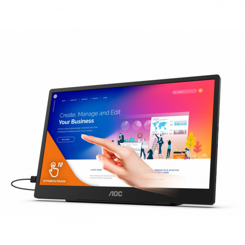 AOC 16T2 monitor touch screen 39,6 cm (15.6")...
