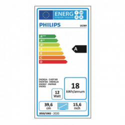 Philips 162B9TN/00 monitor piatto per PC 39,6 cm (15.6") 1366 x 768 Pixel HD LCD Nero