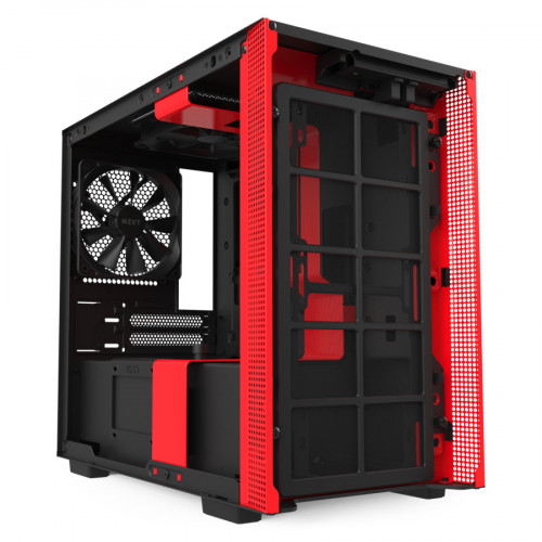 NZXT H210 Mini Tower Nero, Rosso