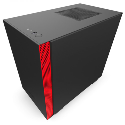 NZXT H210 Mini Tower Nero, Rosso