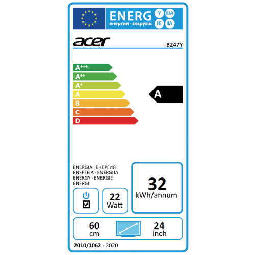 Acer B7 B247Y 60,5 cm (23.8") 1920 x 1080 Pixel...