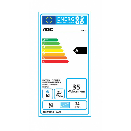 AOC Pro-line 24P2C LED display 60,5 cm (23.8")...