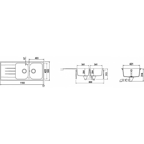 Schock Lithos D200 A 58 - Lavello Sottopiano...