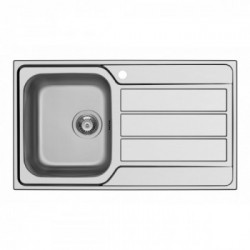 Schock Master D100 SX - Lavello ad Incasso, Acciaio Inossidabile. 86 x 50 cm