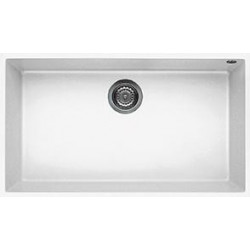 Elleci LKQ13096BSO - Lavello quadra 130, 76x44, 1V, white sottotop