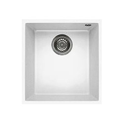 Elleci LKQ10096BSO - Lavello quadra 100, 38x44, 1V, white sottotop