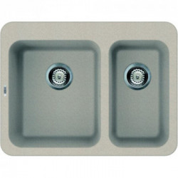 Elleci LGF33051BTP - Lavello fox 330, 70X53, 2V, avena con pieno