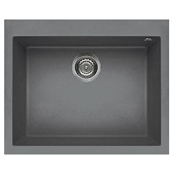 Elleci LMQ11073 - Lavello quadra 110, 61x50, 1V, titanium