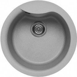 Elleci LMEROU79 - Lavello ego ROUND, 48.5, 1V, aluminium