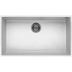 Elleci LGQ13068BSO - Lavello quadra 130, 76x44, 1V, bianco sottotop
