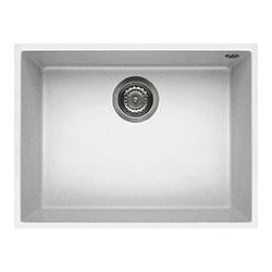 Elleci LGQ11068BSO - Lavello quadra 110, 58x44, 1V, bianco sottotop