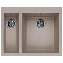 Elleci LGQ15043 - Lavello quadra 150, 59x50, 2V, tortora