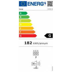 Candy CCVB 15/1 - Cantinetta Vini da Incasso, 15 cm, 7 Bottiglie, Nero, Classe G (C )