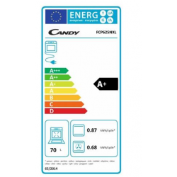 Candy FCT625NXL/E - Forno Elettrico da Incasso, Ventilato, 70 Litri, Nero, Classe A+