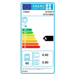 Candy FCT625WXL/E - Forno Elettrico da Incasso, Ventilato, 70 Litri, Bianco, A