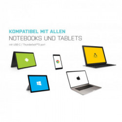 i-tec Metal USB-C Nano Dock HDMI/VGA with LAN + Universal Charger 77 W