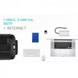 i-tec Metal USB-C Nano Dock HDMI/VGA with LAN + Universal Charger 77 W