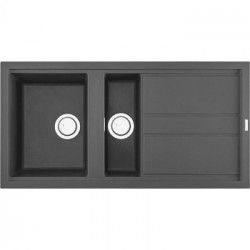 Elleci LKB47599 - Lavello best 475, 100X51, 1+½VG, dark grey