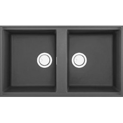 Elleci LKB45099BSO - Lavello best 450, 86X51, 2V, dark grey