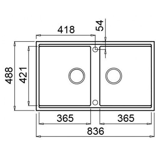 Elleci LKB45095BSO - Lavello best 450, 86X51,...