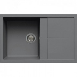 Elleci LMU30073 - Lavello unico 300, 79X50, 1VG, titanium