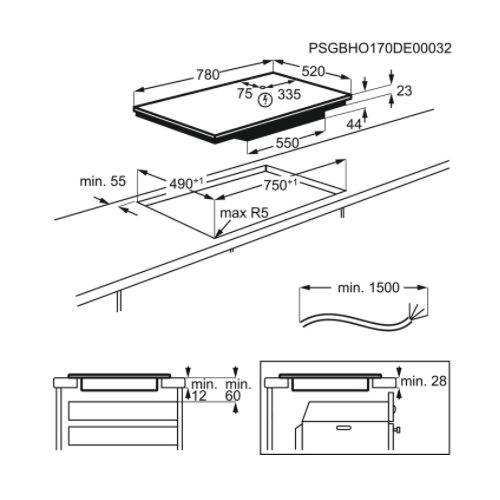 Electrolux EIL83443BW - Piano Cottura ad...