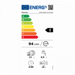 Electrolux KEAC7200IX - Lavastoviglie a Scomparsa Parziale Intuit, 60 cm, 13 Coperti, Classe E