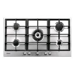 Candy PG952/1SXGH - Piano Cottura a Gas, 5 Fuochi, 90 cm, Inox