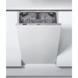 Whirlpool WSIC 3M17 - Lavastoviglie Slim a Scomparsa Totale, 6° Senso, 45 cm, 10 Coperti, Classe F