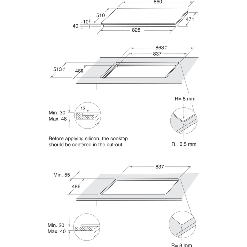 Whirlpool GOWL 958/NB - Piano Cottura a Gas, 5...