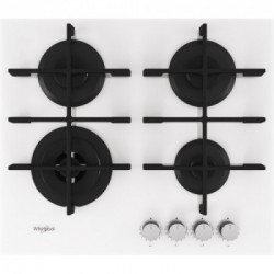 Whirlpool GOWL 628/WH - Piano Cottura a Gas, 4 Fuochi, 59 cm, Bianco