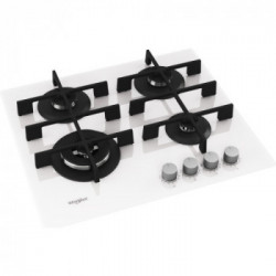 Whirlpool GOWL 628/WH - Piano Cottura a Gas, 4 Fuochi, 59 cm, Bianco