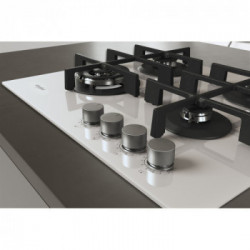 Whirlpool GOWL 628/WH - Piano Cottura a Gas, 4 Fuochi, 59 cm, Bianco