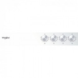 Whirlpool GOWL 628/WH - Piano Cottura a Gas, 4 Fuochi, 59 cm, Bianco