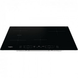 Whirlpool WB B4877 - Piano Cottura ad Induzione, Vetroceramica Nero, 77 cm