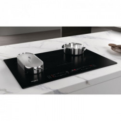 Whirlpool WB B4877 - Piano Cottura ad Induzione, Vetroceramica Nero, 77 cm
