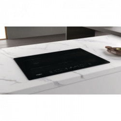 Whirlpool WB B4877 - Piano Cottura ad Induzione, Vetroceramica Nero, 77 cm