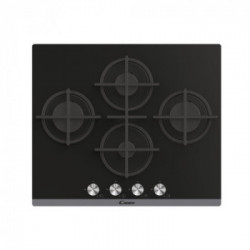 Candy CVG6DEB - Piano Cottura a Gas, Nero, 59.5 cm, 4 Fornello(i)